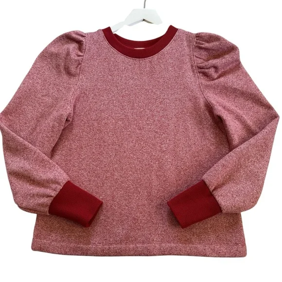 LOFT Red and White Patterned Sweater - Picture 16 of 16